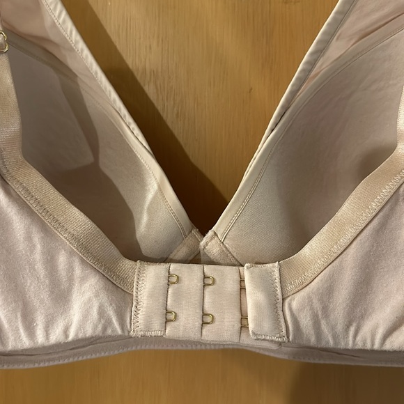 Thirdlove Women’s 24/7 Cotton Plunge Bra Underwire Cream Size 34E (DD) - Picture 5 of 7